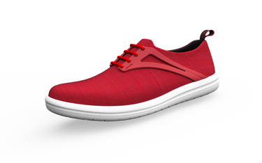 Red on White
